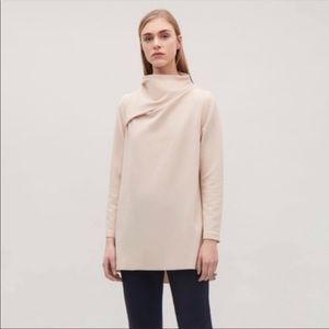 COS Mock Cowl Neck Blouse